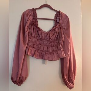 ASTR the label cropped blouse